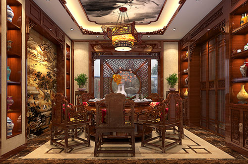 黄岩温馨雅致的古典中式家庭装修设计效果图